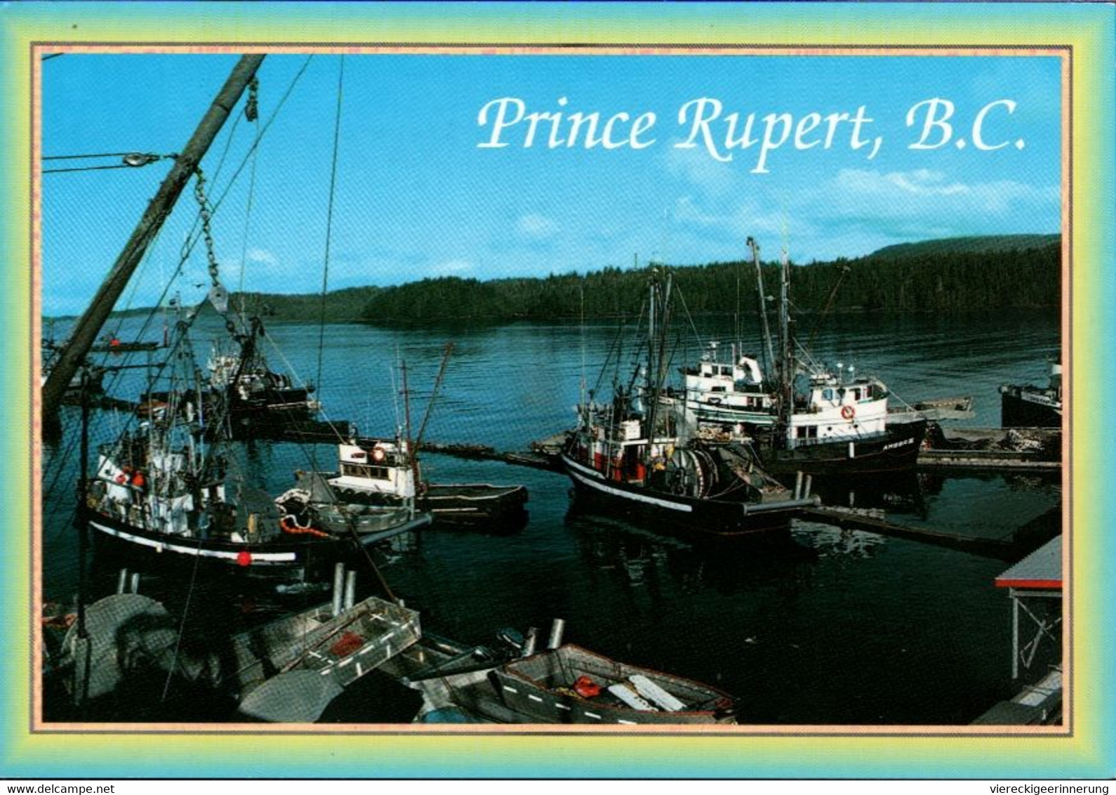 ! Modern Postcard Prince Rupert, BC, Hafen, Harbour, Fishing Boats, Canada - Prince Rupert