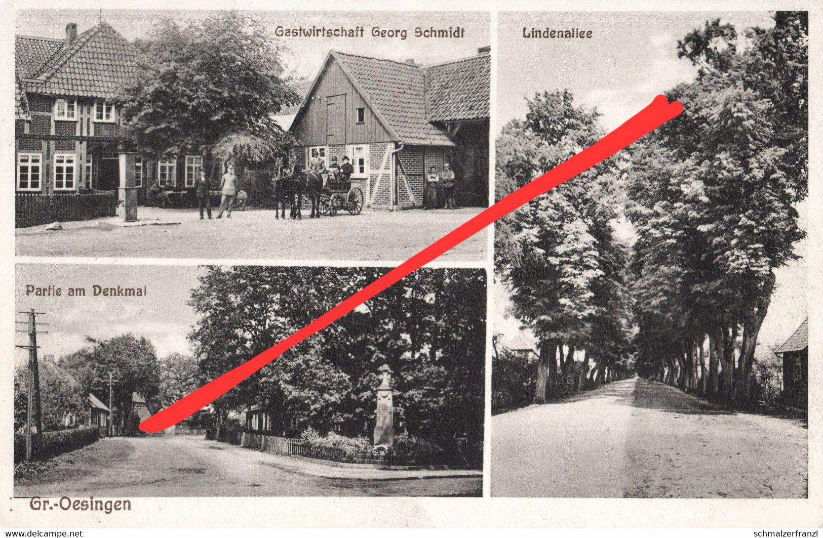 AK Groß Oesingen Gasthof Georg Schmidt A Steinhorst Wahrenholz Hohne Wesendorf Gifhorn Celle Hankensbüttel Wittingen - Gifhorn