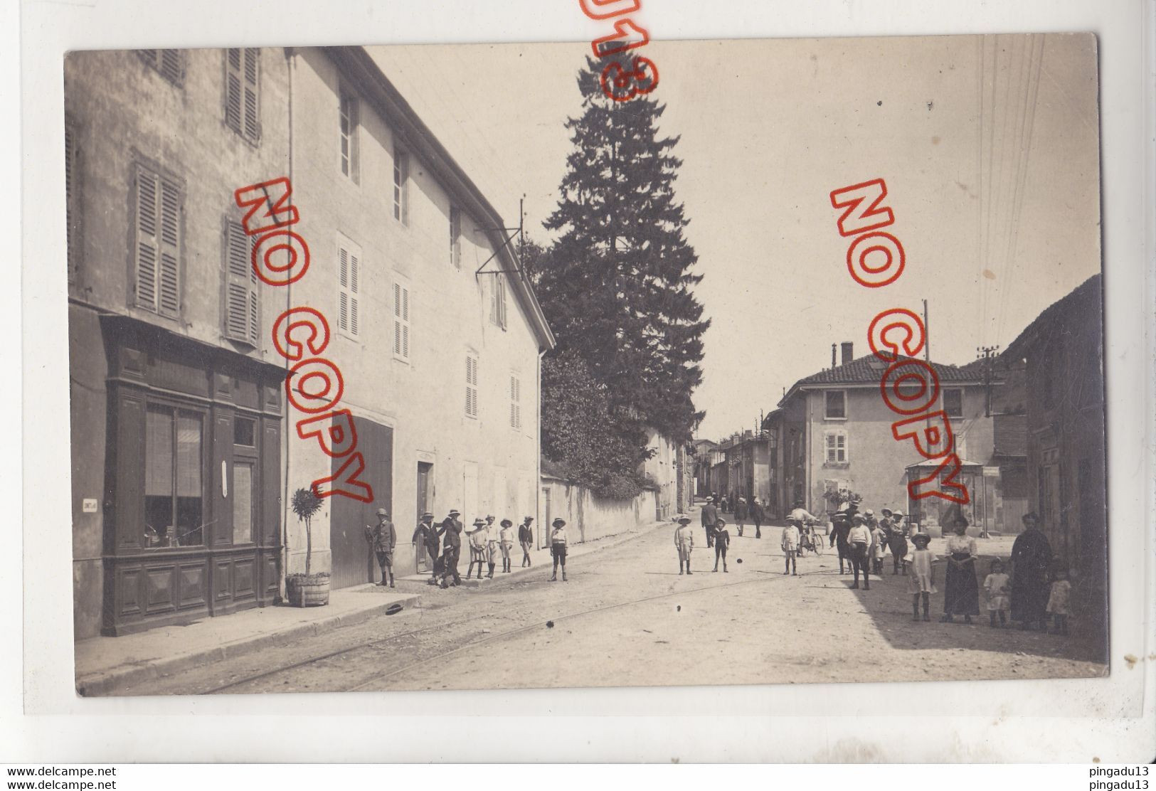 Au Plus Rapide Carte Photo Châtonnay Isère Grande Rue Pharmacie Non Circulé Circulé Excellent état - Châtonnay