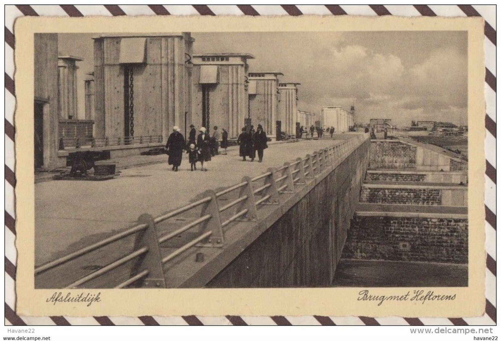 6AI2229 AFSLUITDIJK BRUUGMET HEFTORENS  2 SCANS - Den Oever (& Afsluitdijk)