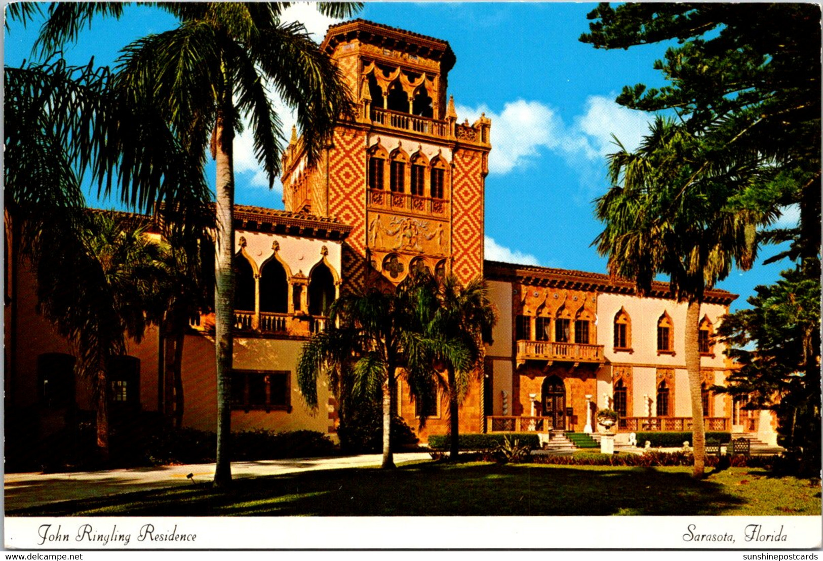 Florida Sarasota John Ringling Residence East Facade - Sarasota