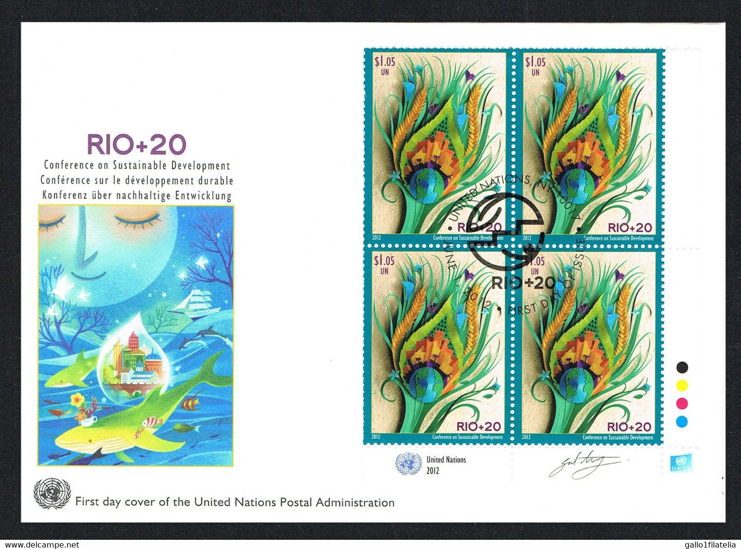 2012 -  O.N.U. / UNITED NATIONS - NEW YORK - RIO+20. FDC - FDC