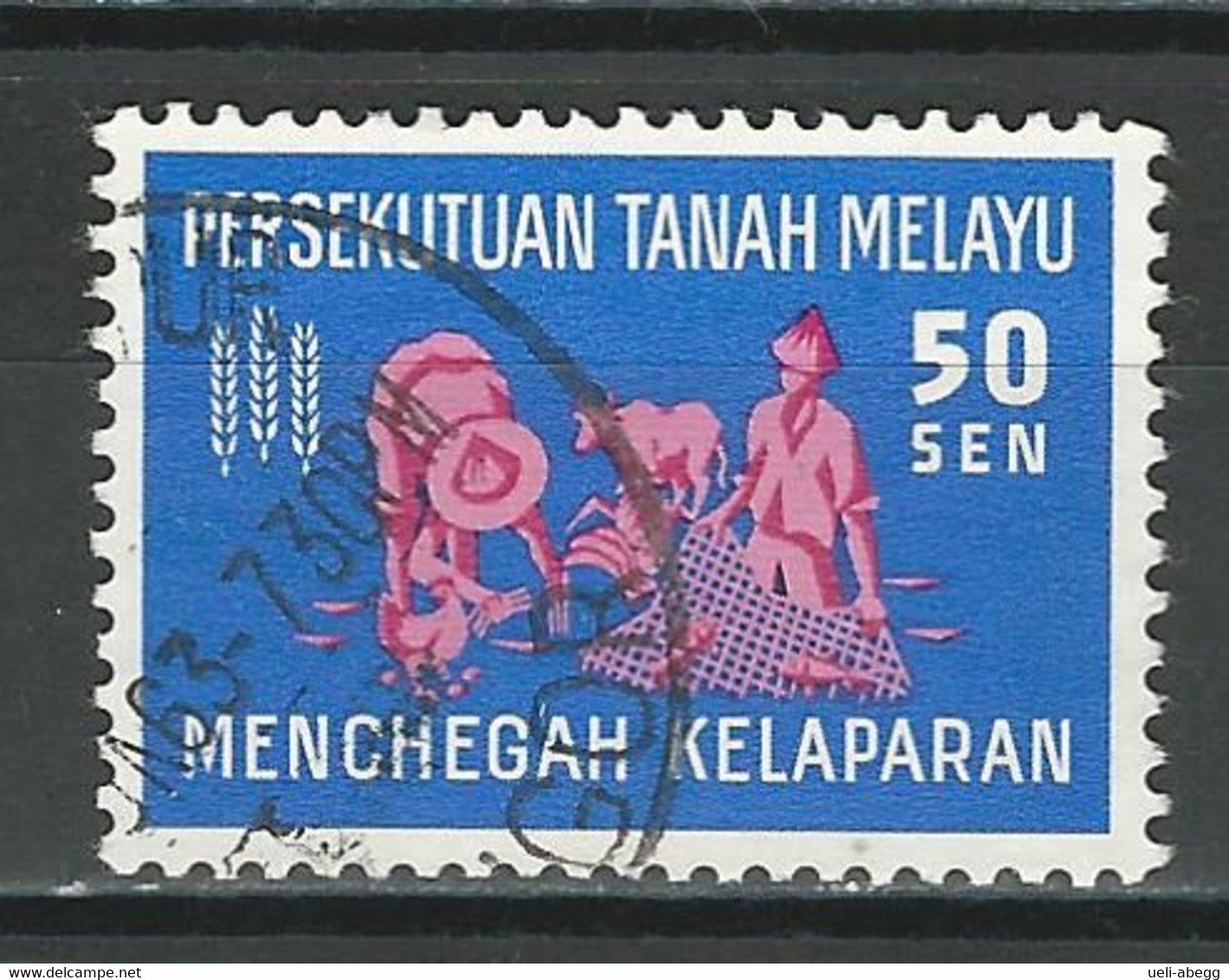 Malayan Federation SG 34, Mi 34 O Used - Federation Of Malaya