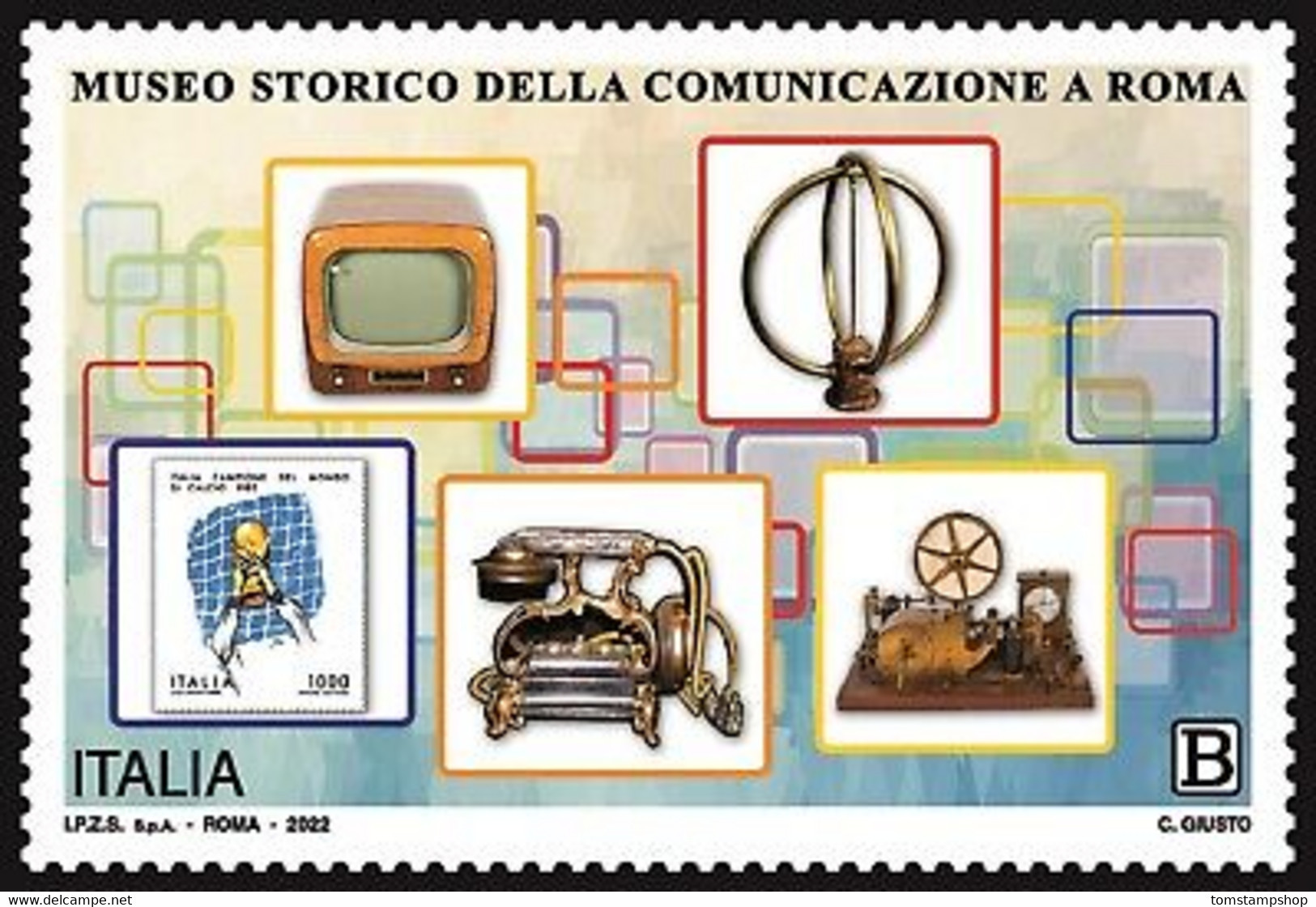 Italie 2022 Communication Historique Musée TV Radiodiffusion Téléphone MNH - Autres & Non Classés