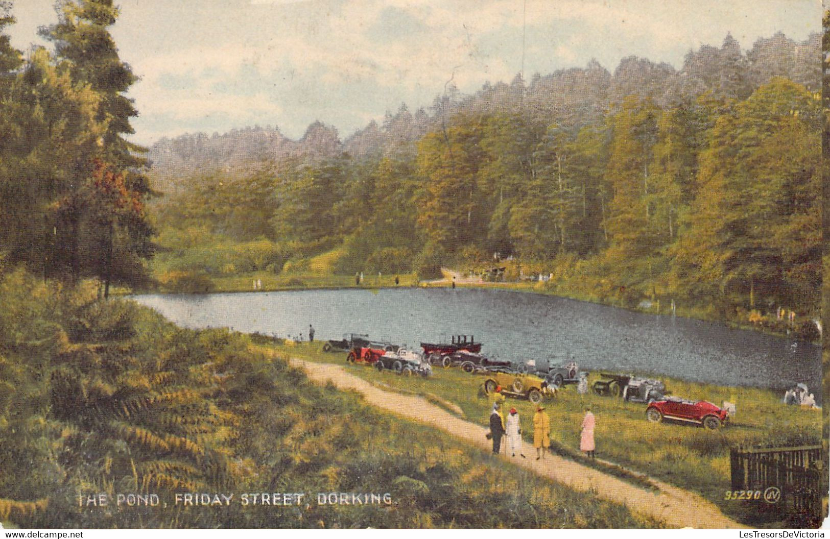 ANGLETERRE - SURREY - DORKING - The Pond - Fridey Street - Cars - Colorisée - Carte Postale Ancienne - Surrey