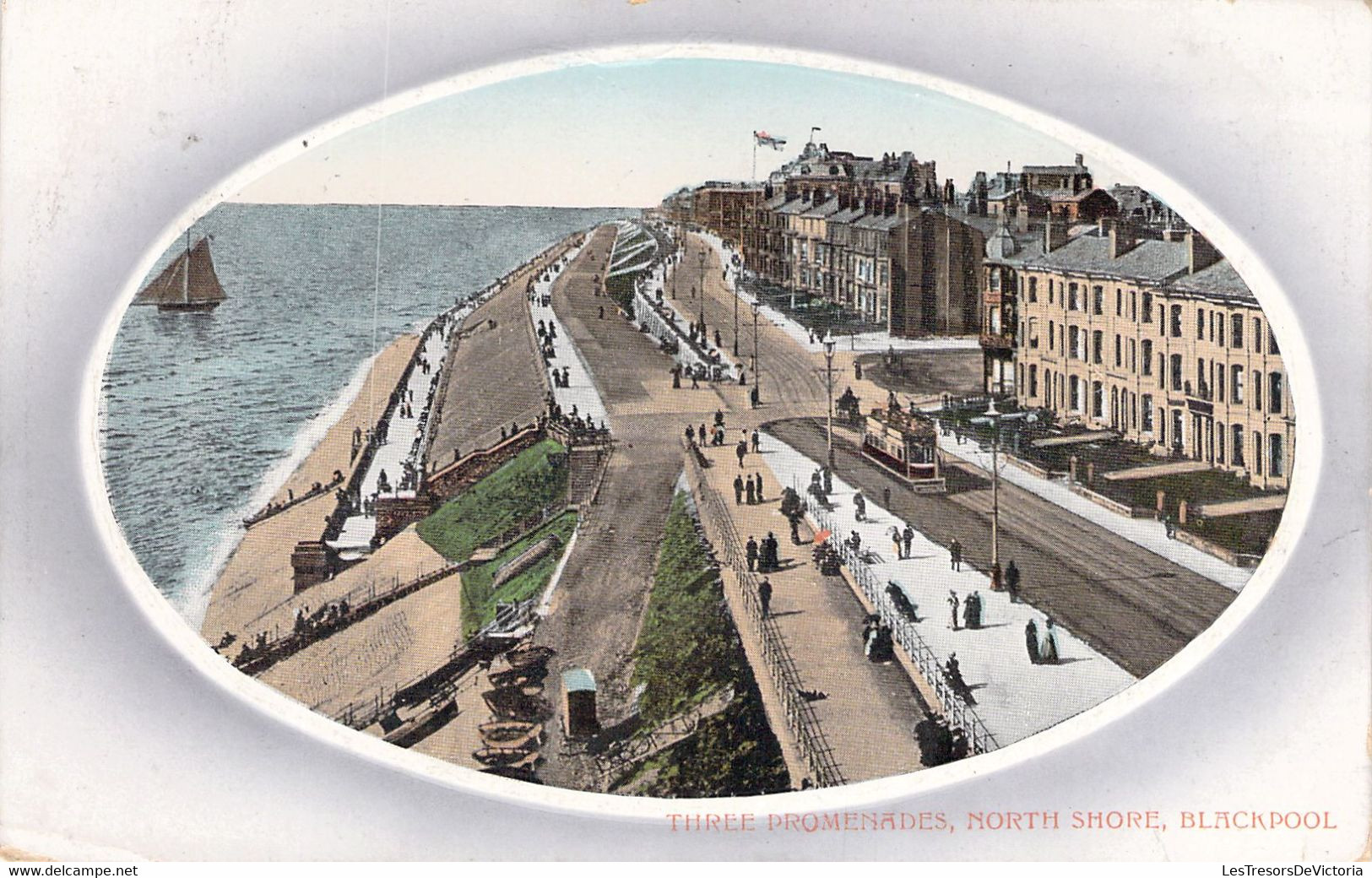 ANGLETERRE - BLACKPOOL - Three Promenades - Noth Shore - Carte Postale Ancienne - Blackpool