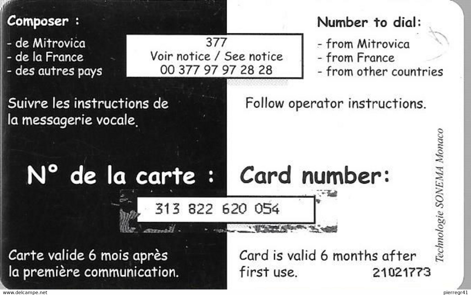 CARTE-PREPAYEE-MILITAIRE- ECOPHONING-DIVISION TRIDANT-GRIS PALE-PALE-20000Ex-TBE - Military Phonecards