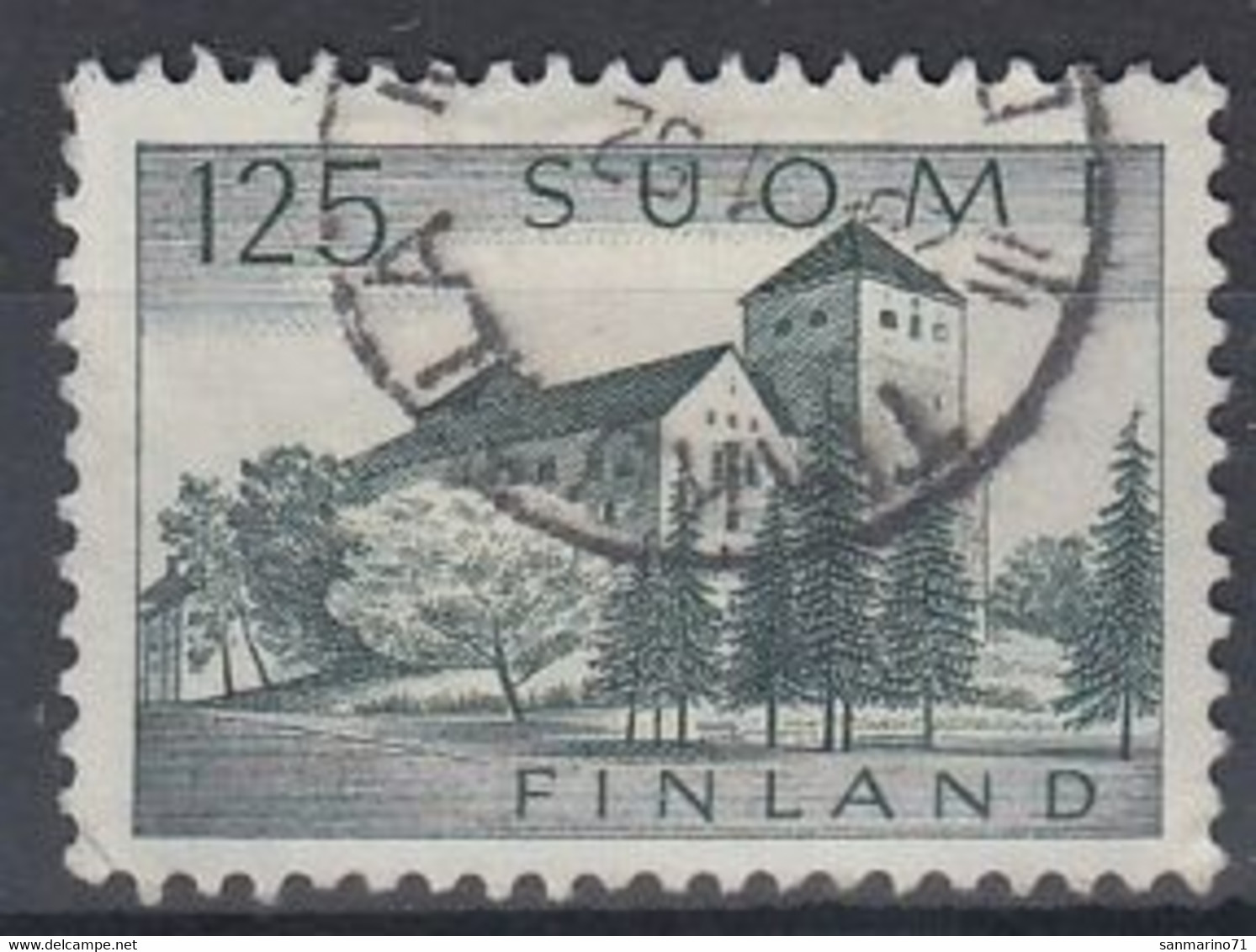 FINLAND 533,used,falc Hinged - Châteaux