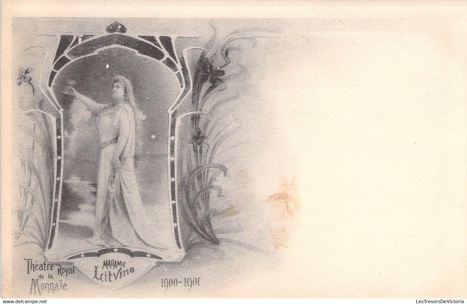 THEATRE ROYAL DE LA MONNAIE - Mme LITVINE - Carte Postale Ancienne - Theater