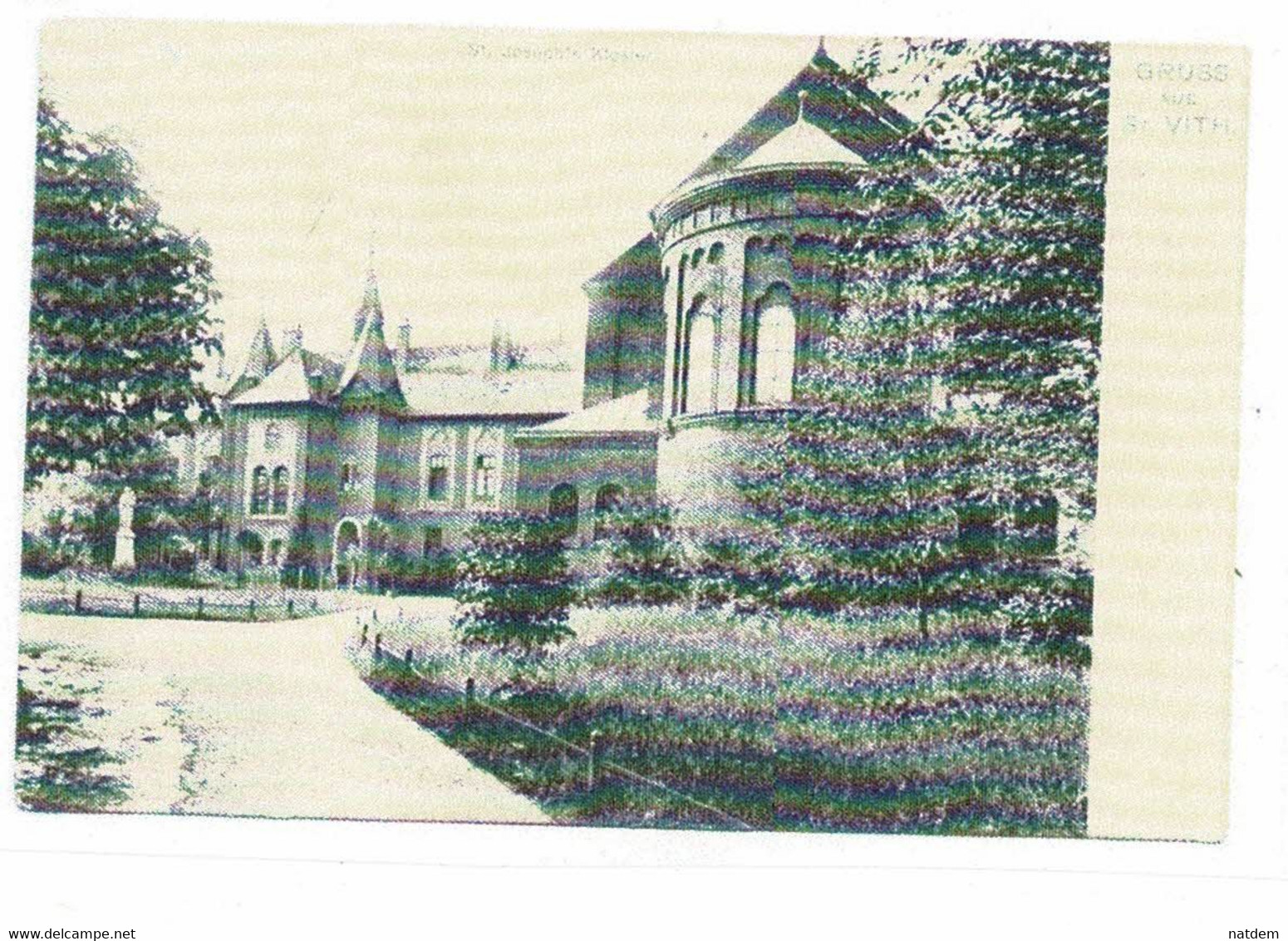 Saint-Vith, Ww1, Belle Carte-photo, Soldats Allemands Soignés Au "St Joseph Kloster" (voir Desc) - Saint-Vith - Sankt Vith