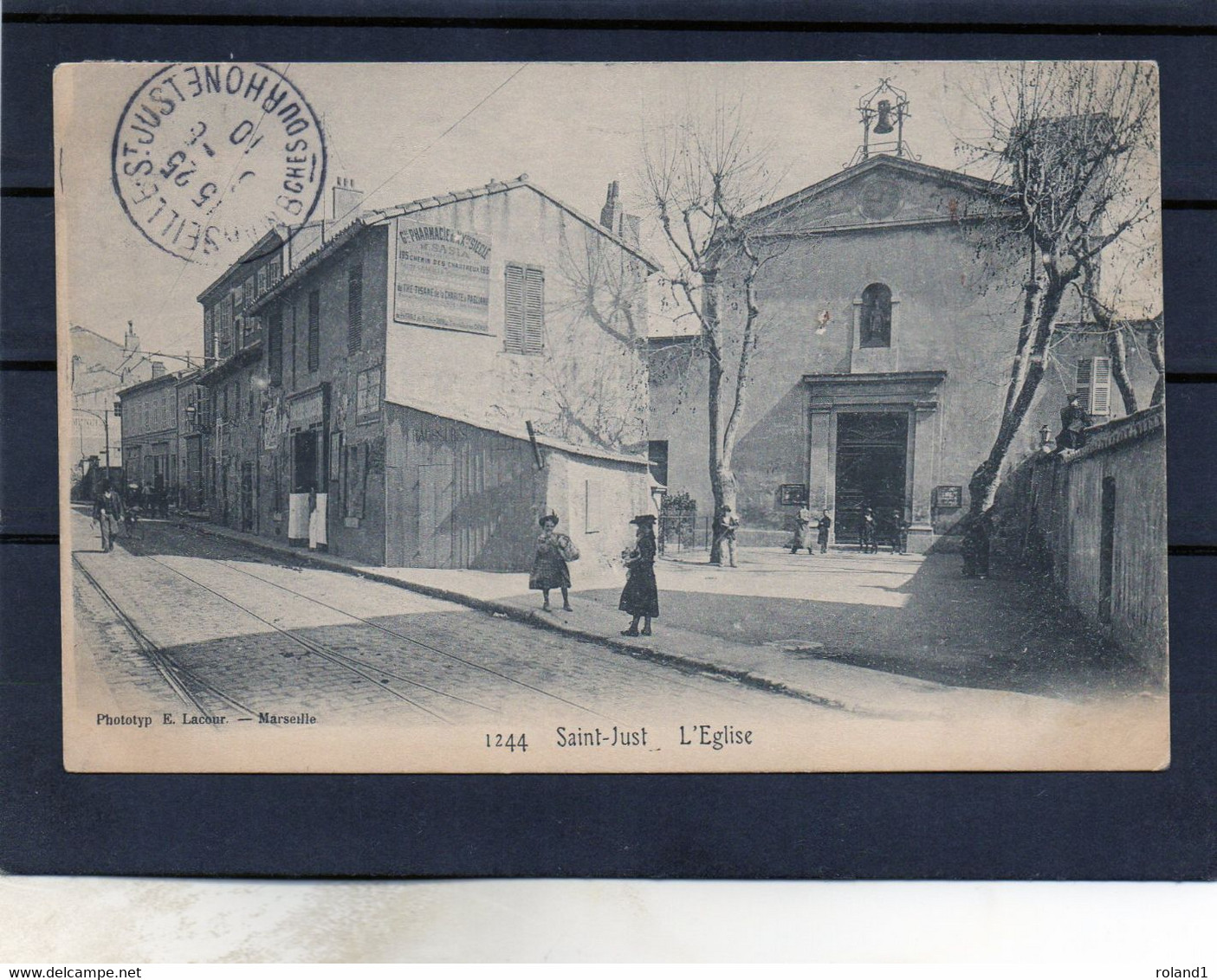 Marseille - Saint-Just - L'église.( édit. E.Lacour ). - Nordbezirke, Le Merlan, Saint-Antoine