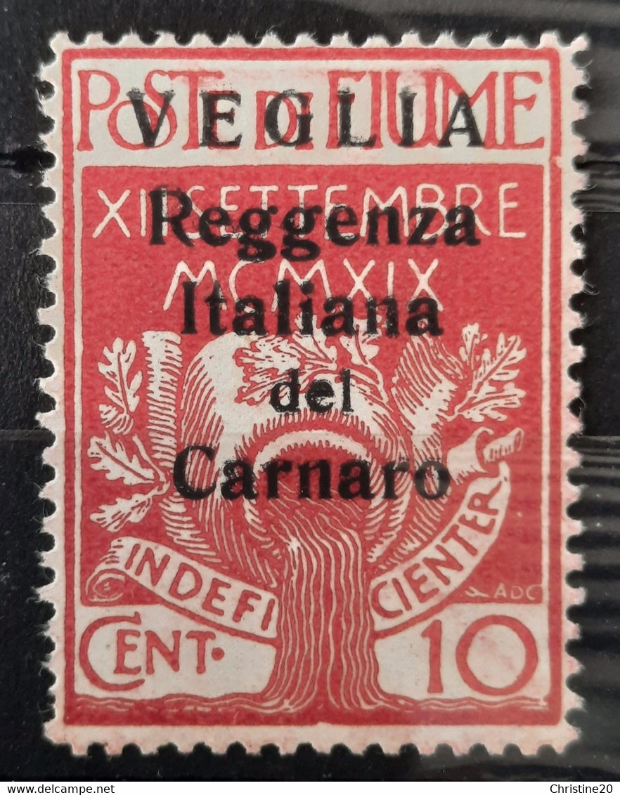 Italie Arbe&Veglia 1920 N°18 * TB Cote 300€ - Arbe & Veglia