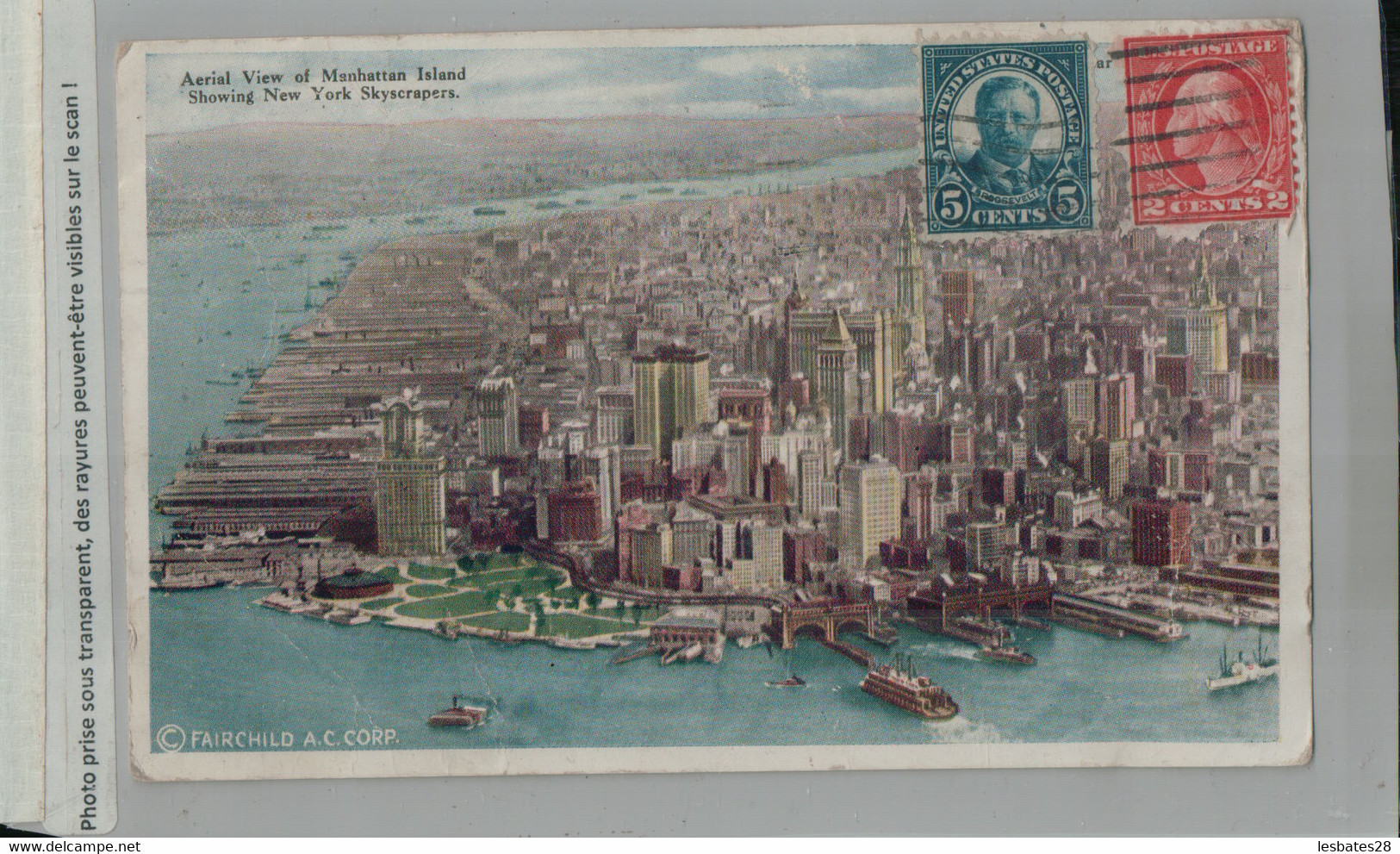 Aerial View Of Manhattan Island, Showing New York Skyscrapers ( FEVR 2023 315) - Panoramische Zichten, Meerdere Zichten