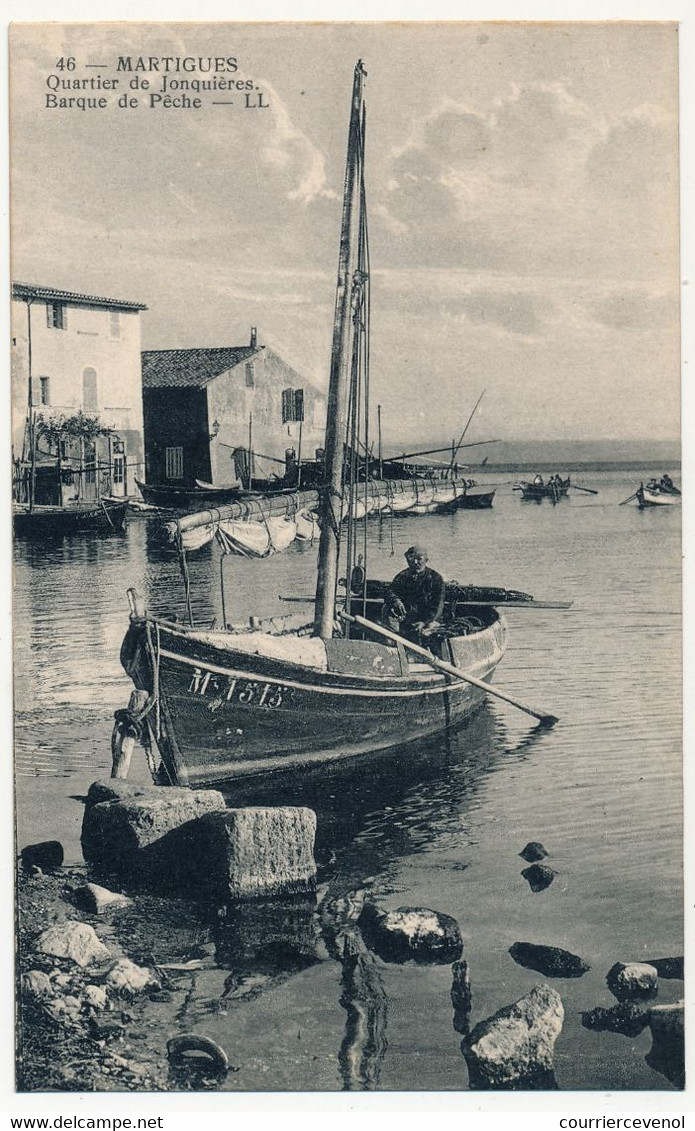 CPA - MARTIGUES (B Du R) - Quartier De Joncquières - Barque De Pêche - Martigues