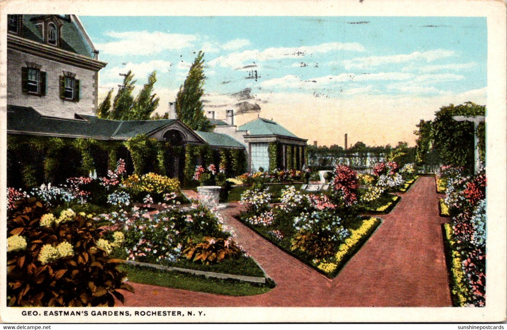 New York Rochester George Eastman's Gardens 1925 - Rochester