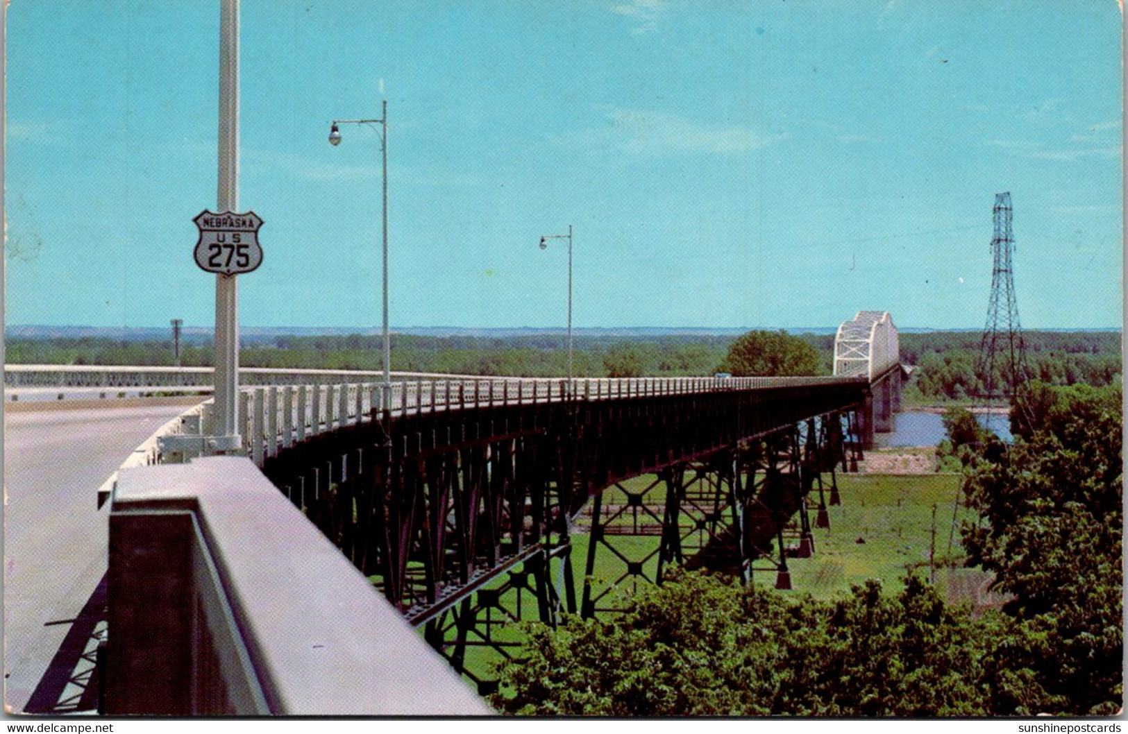 Nebraska Omaha The South Omaha Toll Free Bridge Spanning The Missouri River To Iowa - Omaha