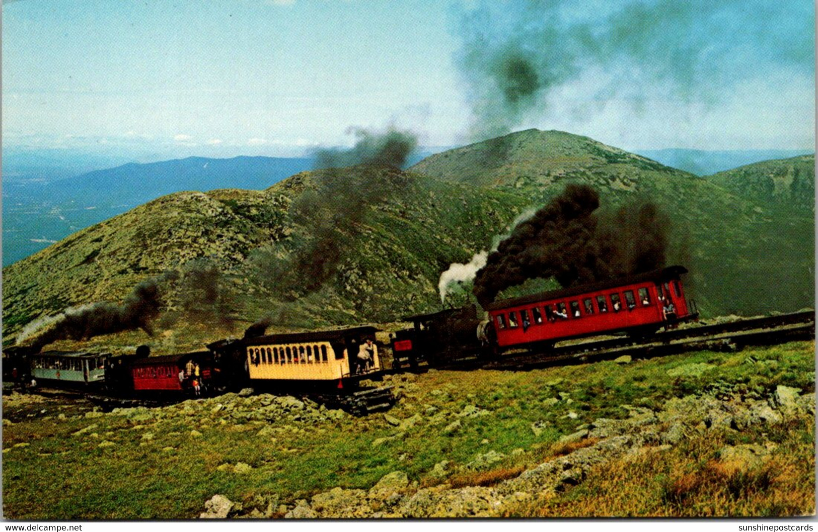 New Hampshire Mount Washingtin The Mt Washingon Cog Railway - White Mountains