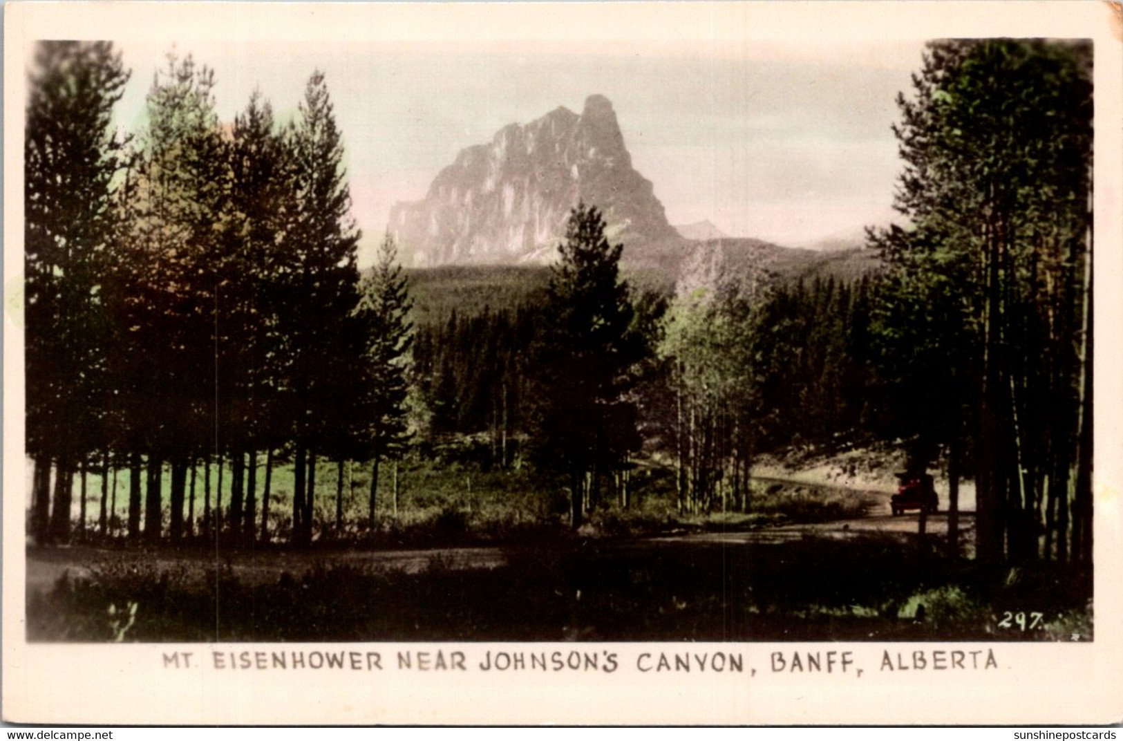 Canada Banff Mount Eisenhower Near Johnson's Canyon Photo - Banff