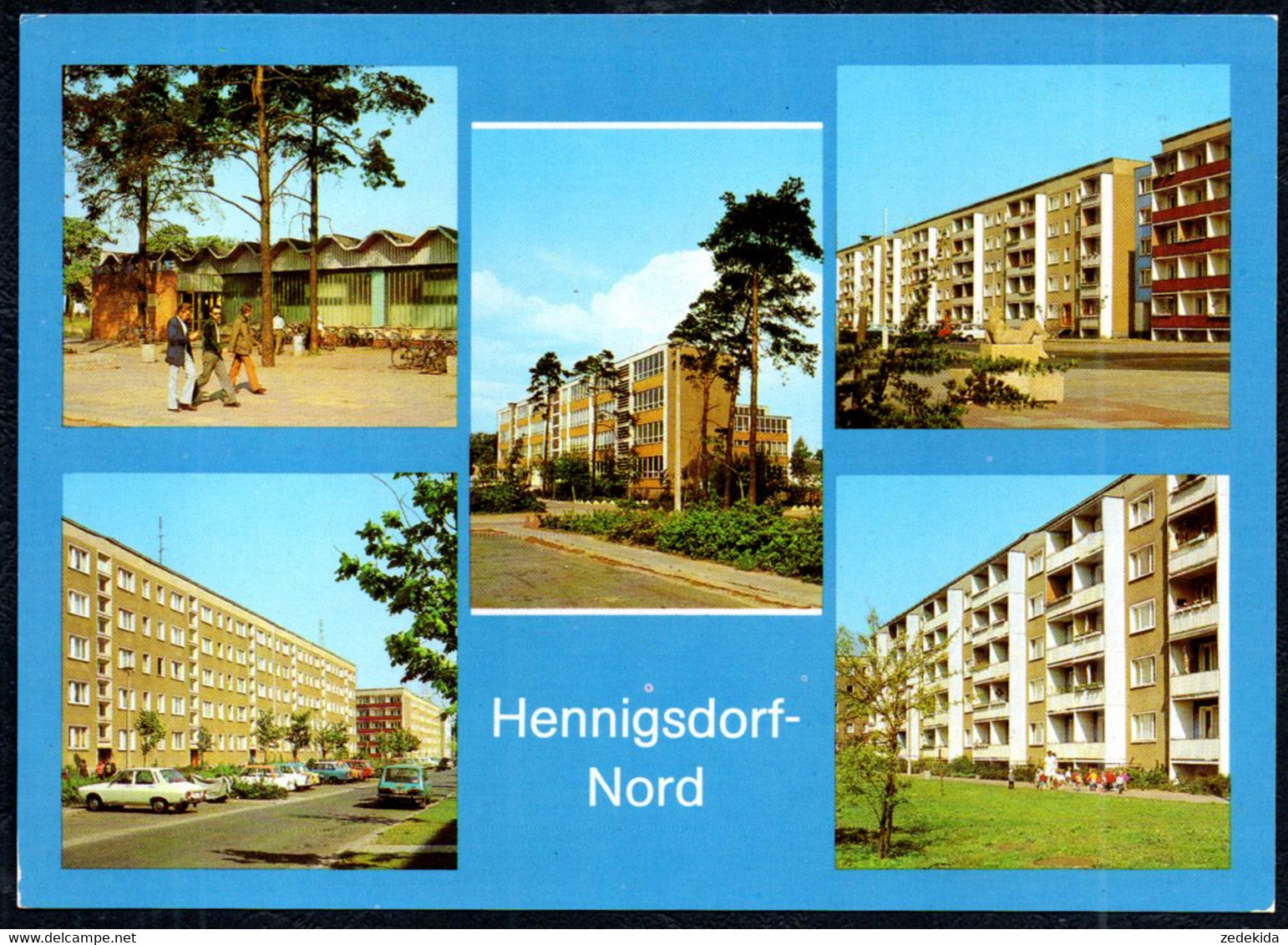 G1724 - TOP Hennigsdorf - Neubauten Großplatte Kaufhalle Schule - Bild Und Heimat Reichenbach - Henningsdorf