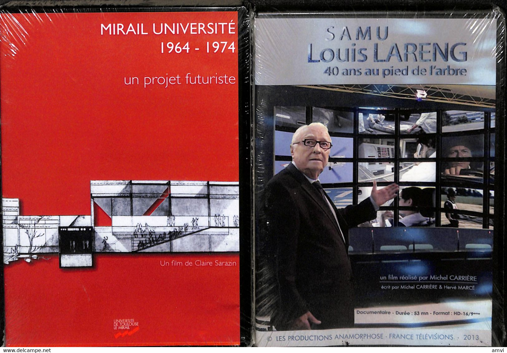 23- 0213 Lot De 9 Dvd  Jean Jaures - Mirail Universitée - Samu Lareng Toulouse Millau Montreurs D'ours La Resistance - Konvolute