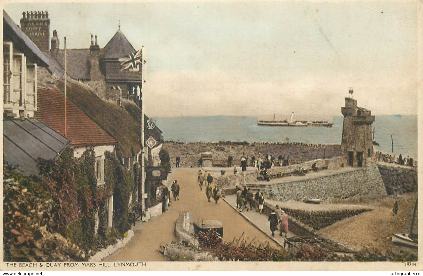 United Kingdom England Lynmouth Beach And Quay From Mars Hill - Lynmouth & Lynton