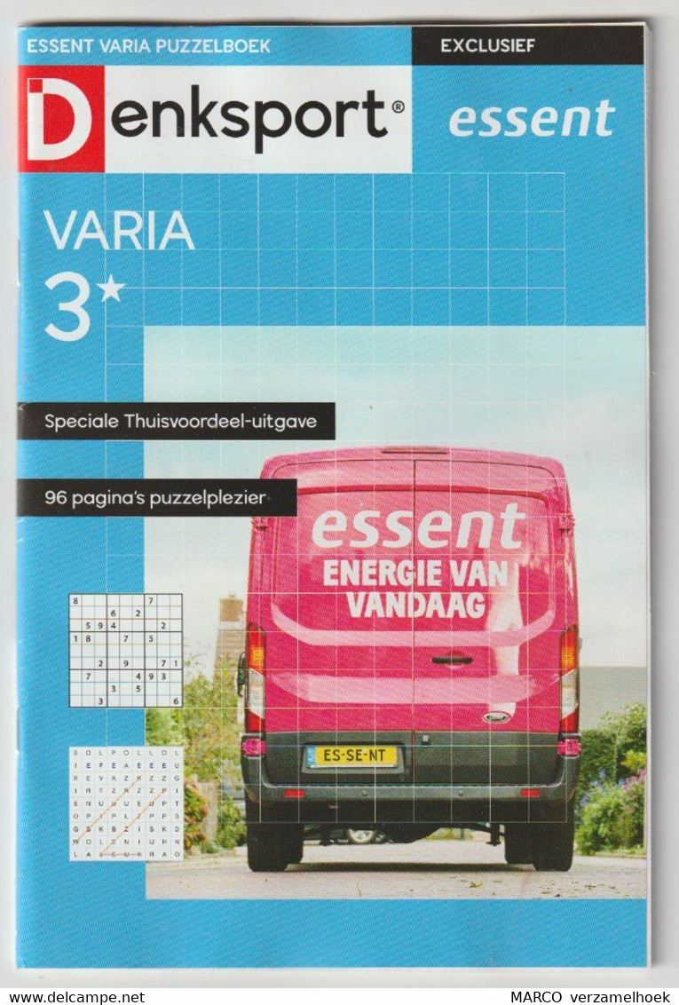 ESSENT Varia Puzzle - Puzzelboek Exclusief Denksport Varia 3* Vakantieboek - Sonstige & Ohne Zuordnung