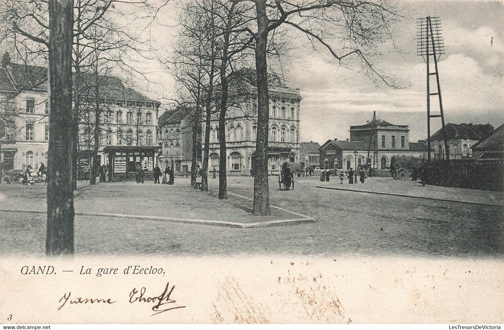 Belgique - Hastière - La Gare - Edit. L.Lagaert - Oblitéré Hastière Lavaux 1906 - Carte Postale Ancienne - Hastière