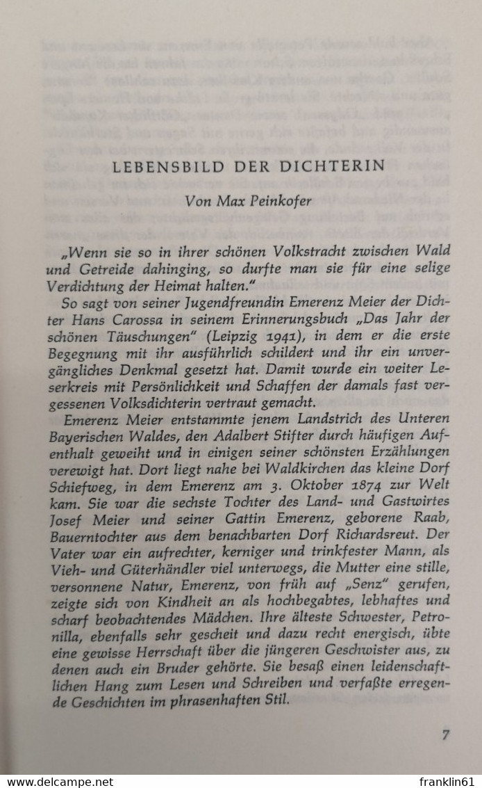 Aus Dem Bayerischen Wald. Erzählungen - Gedichte. - 4. Neuzeit (1789-1914)