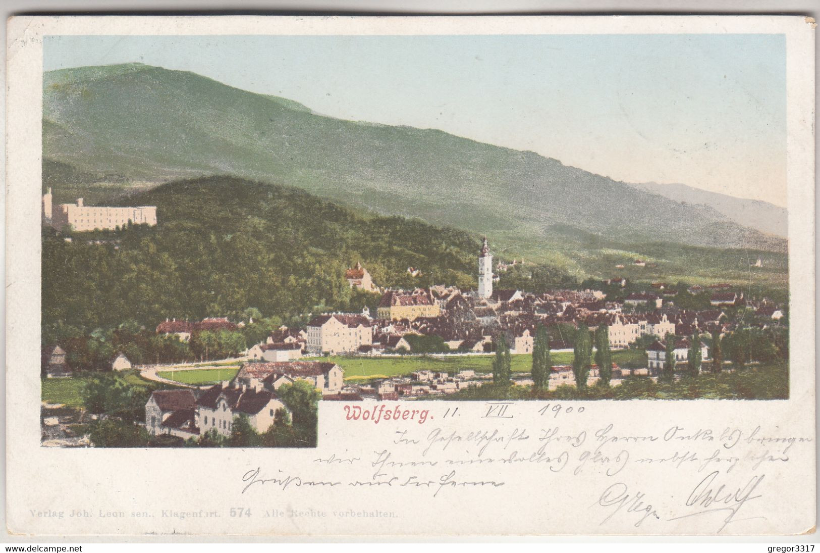 C5098) WOLFSBERG - Tolle Chromlitho 1900 Nach Judenburg - Wolfsberg