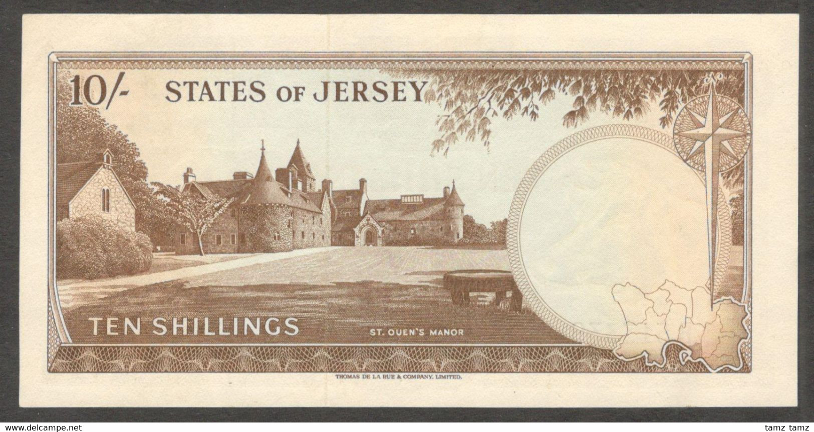 States Of Jersey 10 Shillings Queen Elizabeth II 1963 AUNC - Jersey