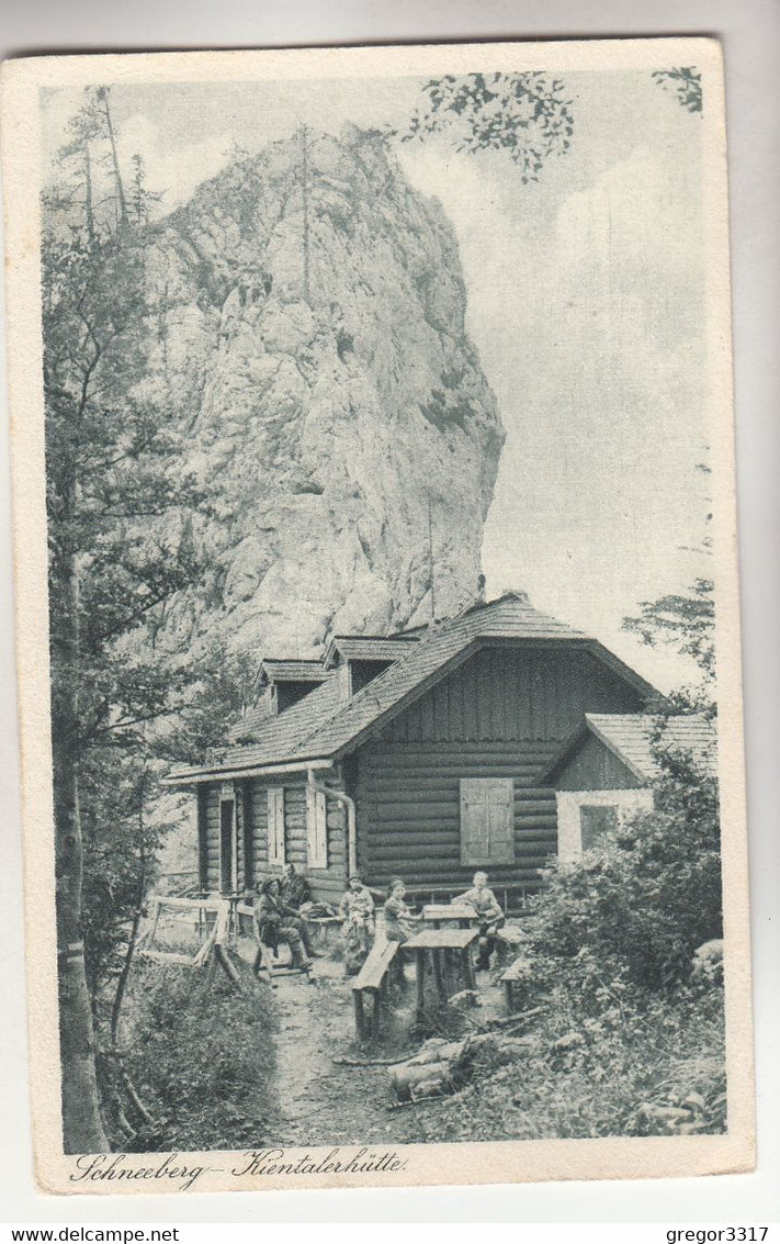 C5123) SCHNEEBERG - KIENTALERHÜTTE Mit Gästen ALT 1925 - Schneeberggebiet