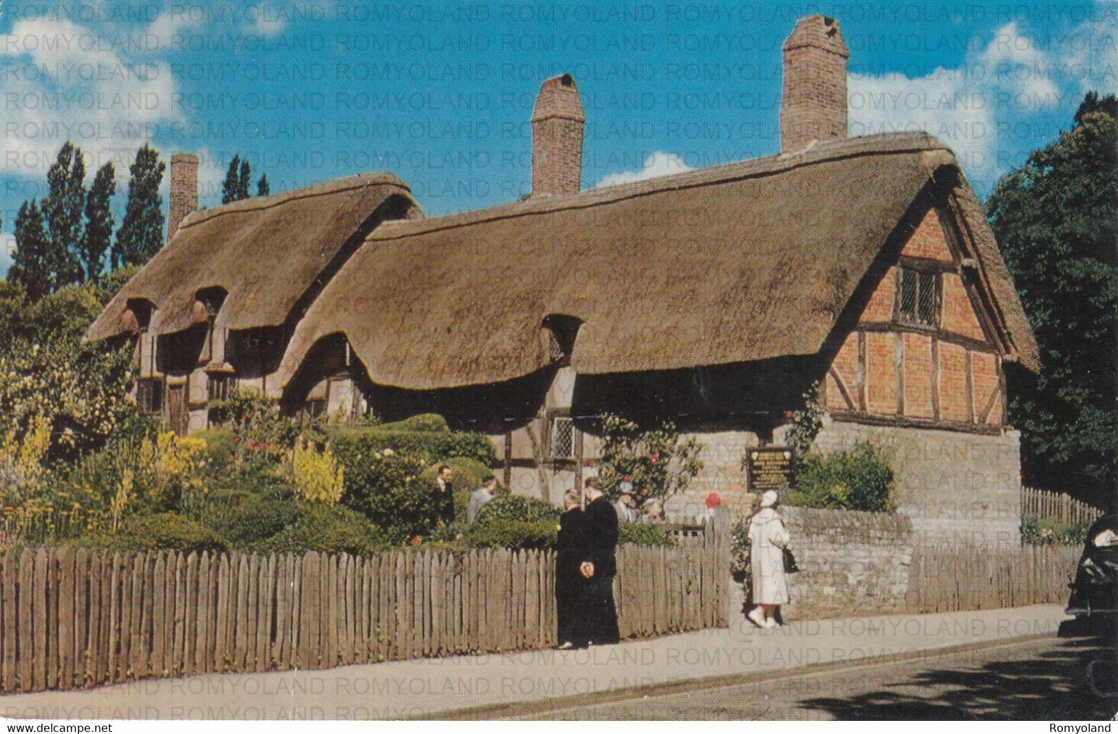 CARTOLINA  STRATFORD UPON AVON,ANNE HATHAWAY'S COTTAGE,SHOTTERY,VIAGGIATA 1971 - Stratford Upon Avon