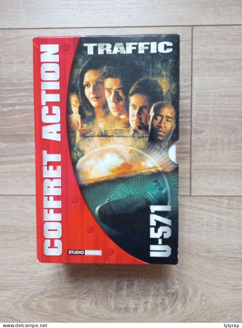 Coffret Vhs De 2 Films D'action Trafic Et U-571 - Action, Adventure