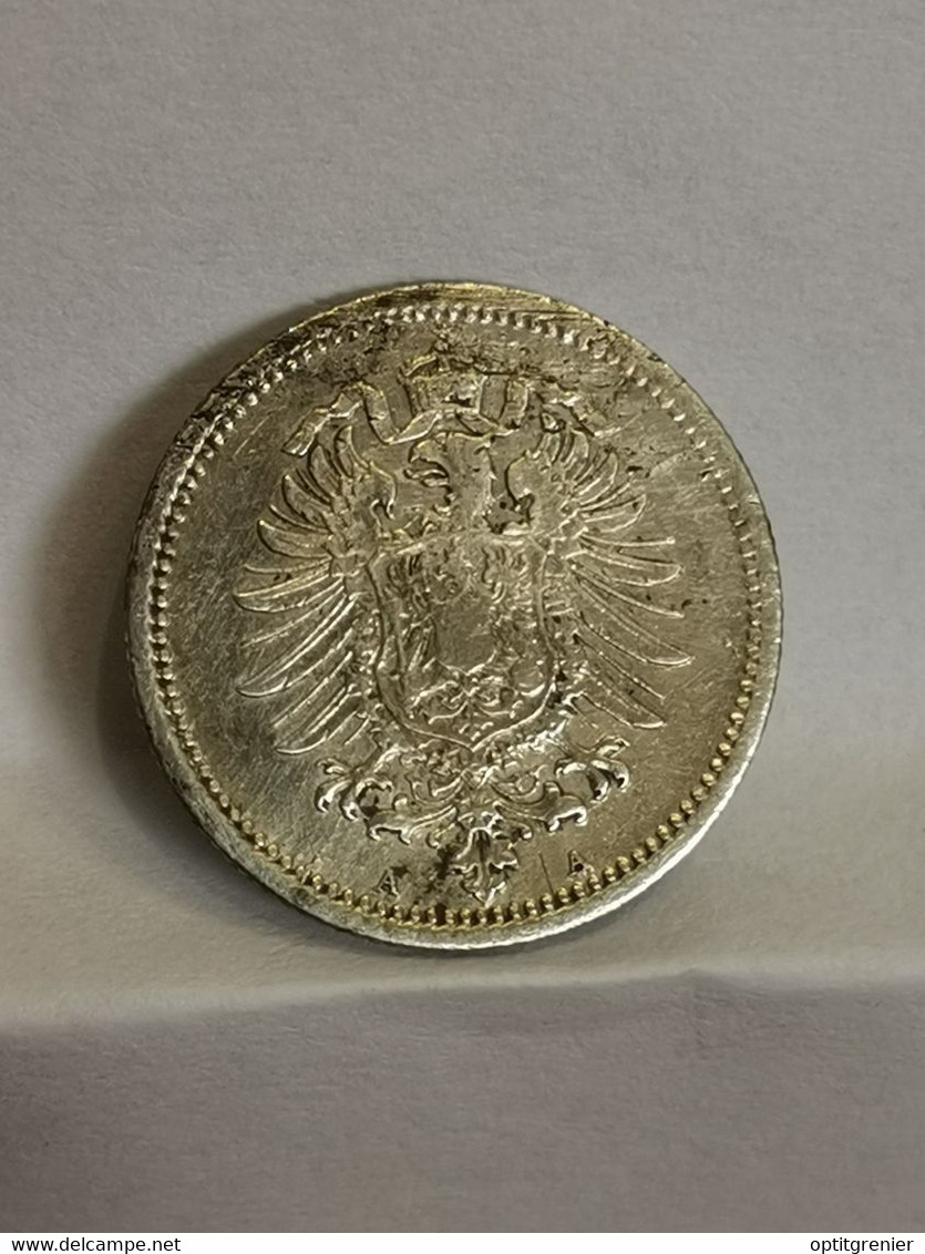 20 PFENNIG ARGENT 1873 A BERLIN WILHELM I TYPE 1 PETIT AIGLE ALLEMAGNE / GERMANY SILVER - 20 Pfennig