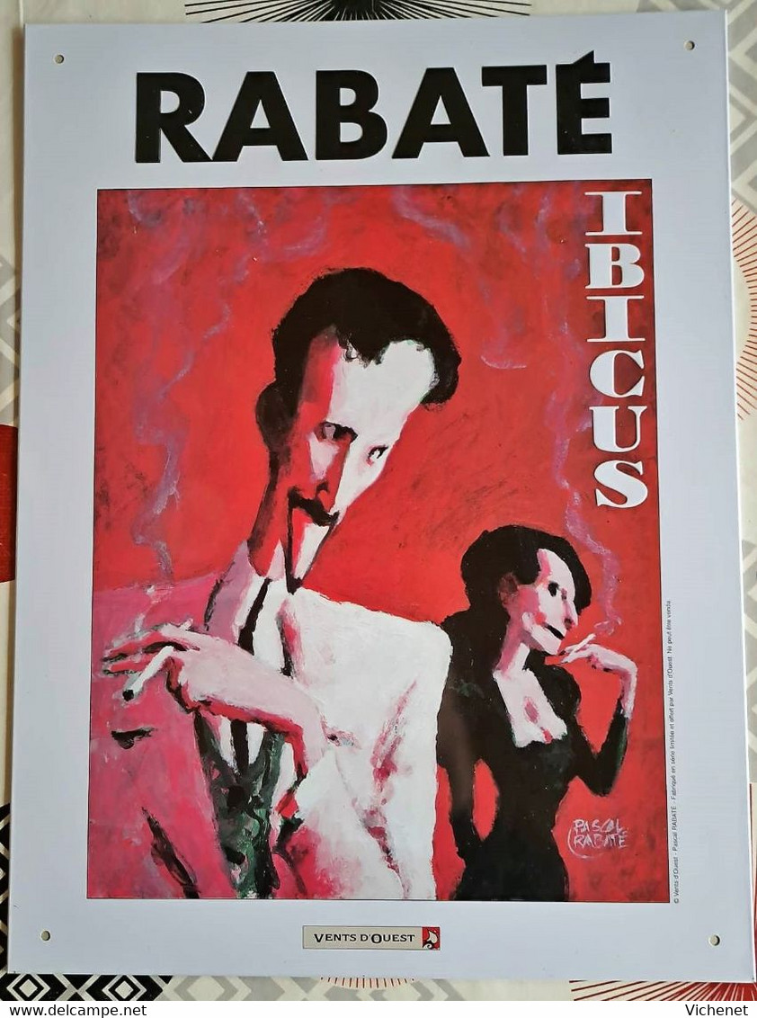 Rabaté - Ibiscus - Vents D'Ouest - Affiche Métallique Emboûtie - 40 X 30 Cm - Affiches & Posters