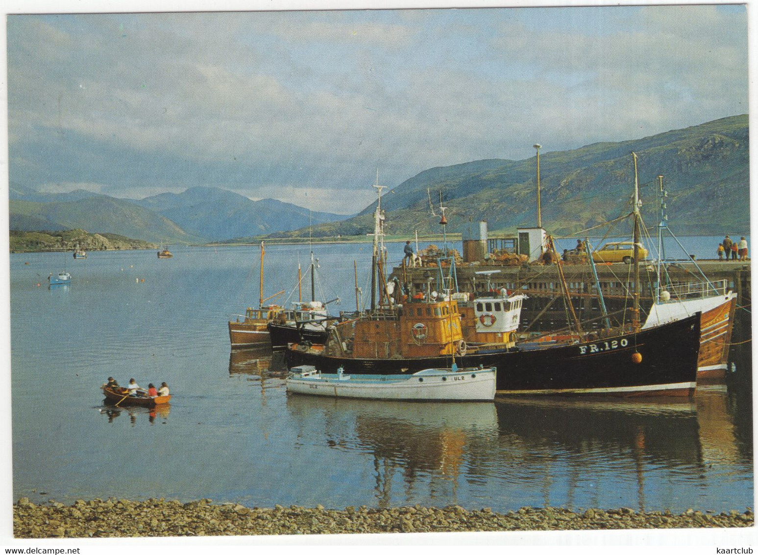 Ullapool, Ross-shire - The Pier, Upper Loch Broom And The Distant Braemore Hills - (Scotland) - Boats/Ships - Ross & Cromarty