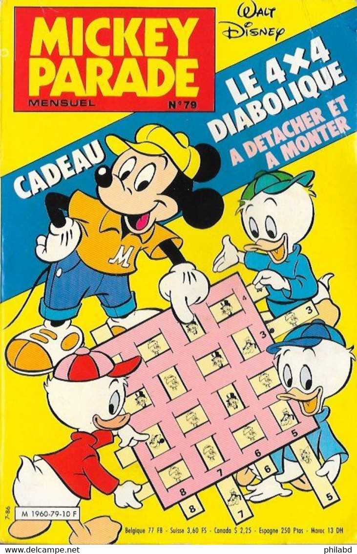 Mickey-Parade N°79 -  Edi-Monde 1986 BE - Mickey Parade