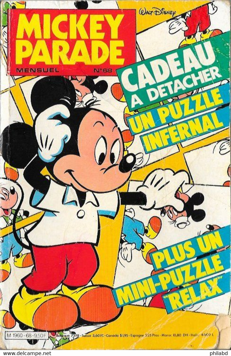 Mickey-Parade N°68 -  Edi-Monde 1985 EM - Mickey Parade