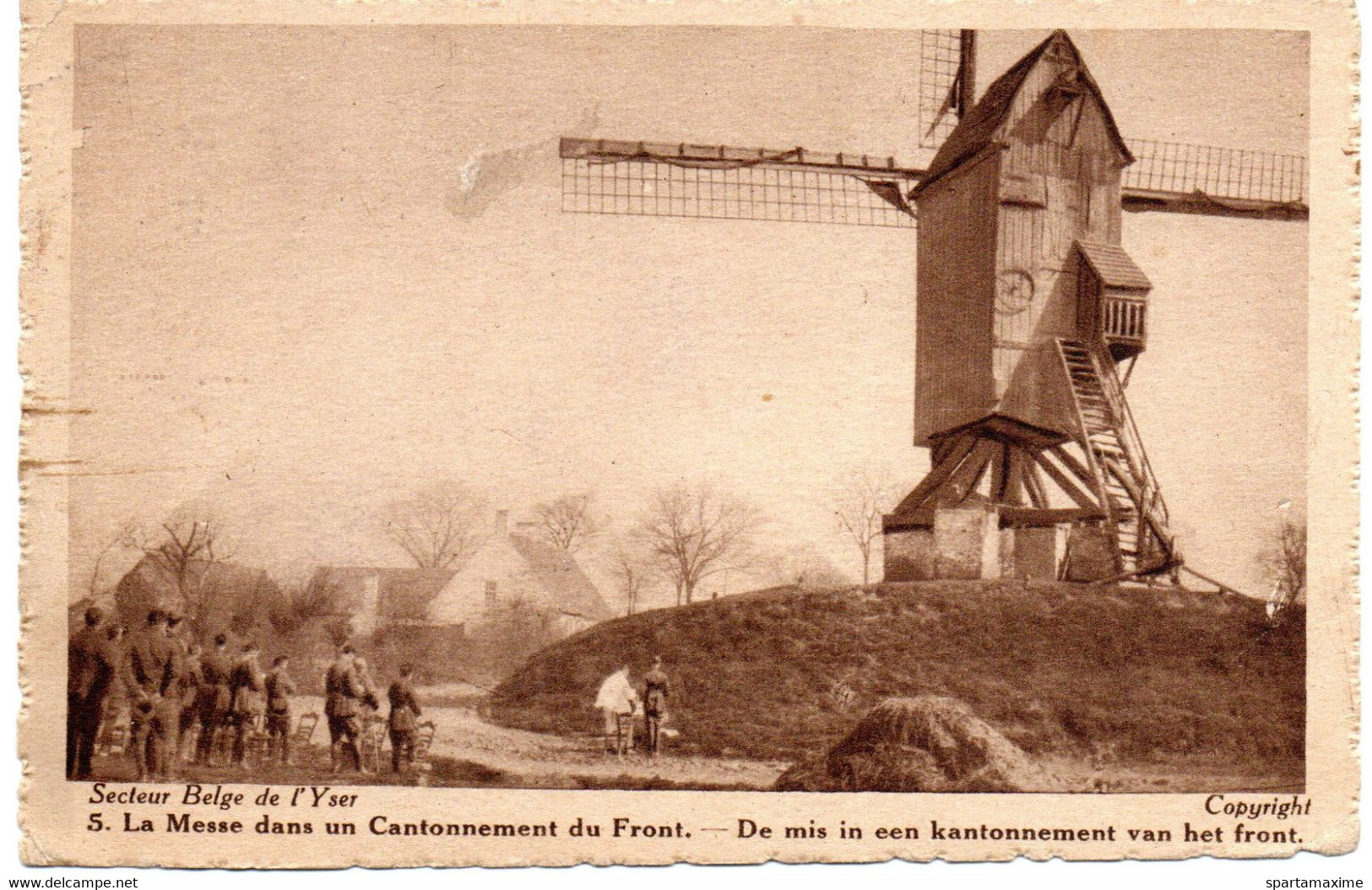 Prentbriefkaart Gapaardmolen (molen - Moulin) - Pollinkhove - Lo-Reninge