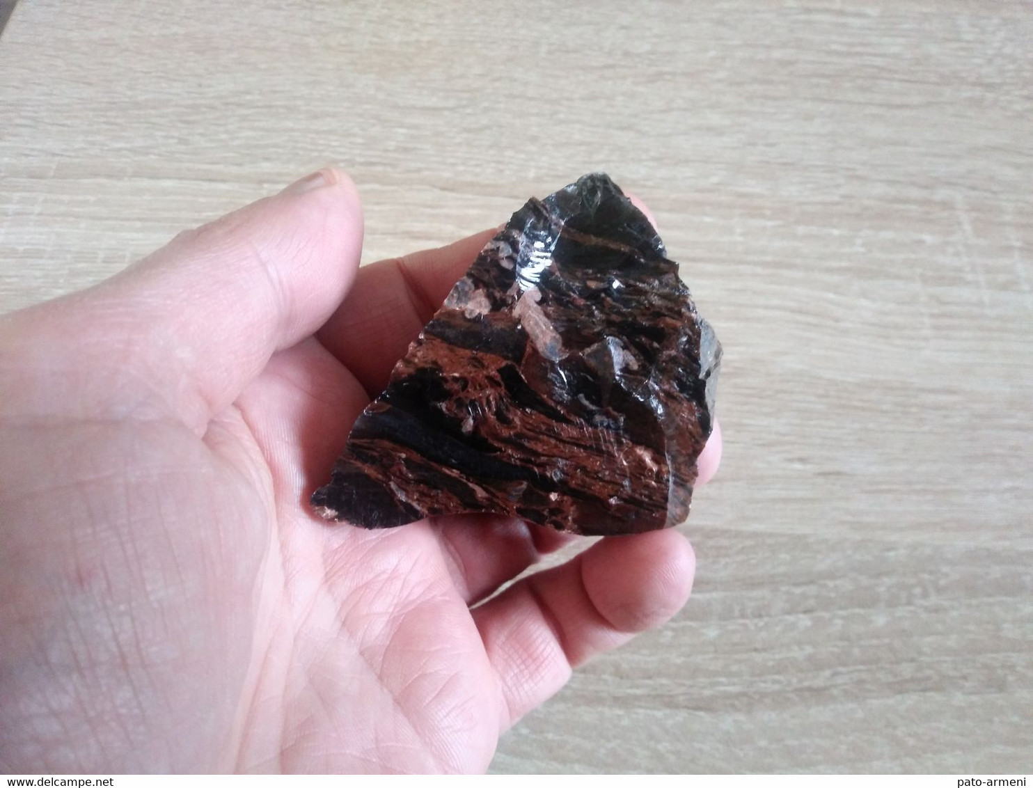 Obsidienne Acajou Brute, Pierres Naturelles, Pierres Précieuses, Pierres De Guérison, Chakra 82gr - Minéraux