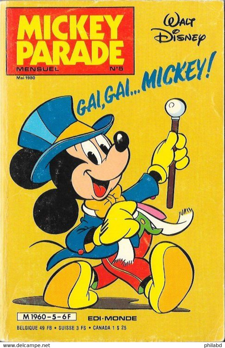 Mickey-Parade N°5 "Gai, Gai... Mickey !" -  Edi-Monde 1980 BE - Mickey Parade