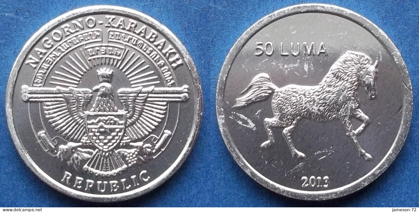 NAGORNO-KARABAKH - 50 Luma 2013 "horse" KM# 26 Republic (1992) - Edelweiss Coins - Nagorno-Karabakh