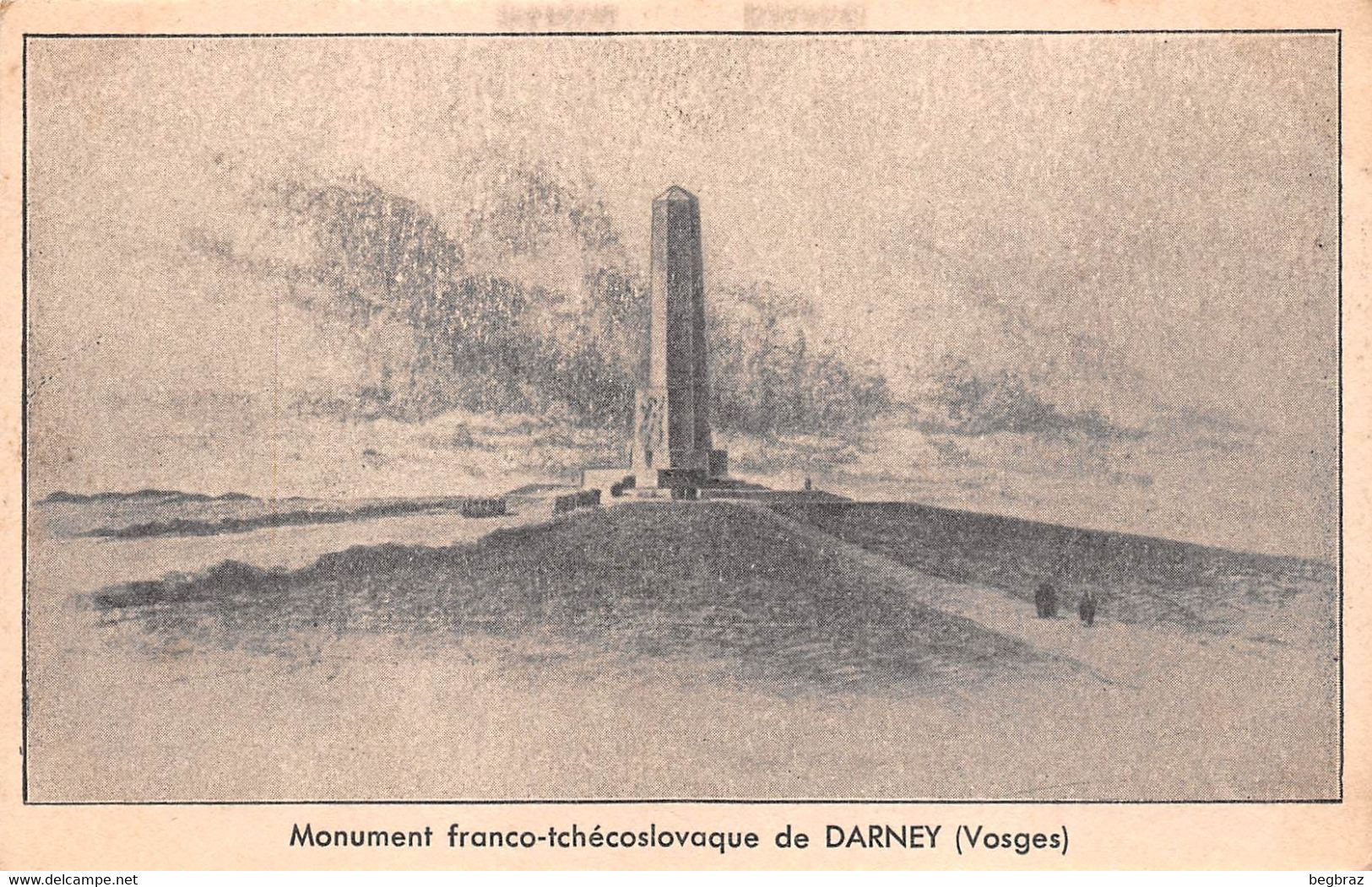 DARNEY     MONUMENT FRANCO TCHECOLOVAQUE    WW1 - Darney