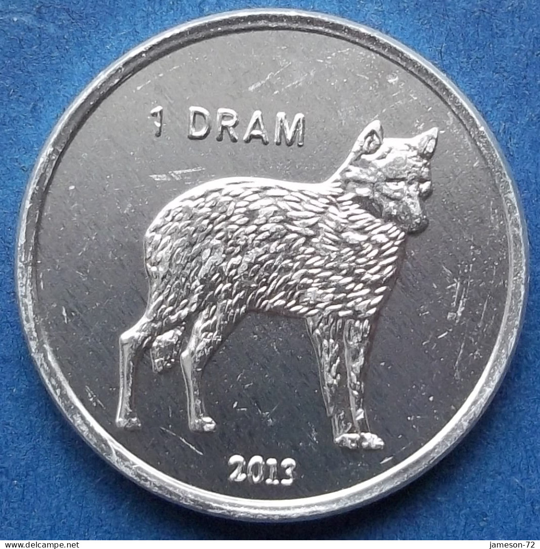 NAGORNO-KARABAKH - 1 Dram 2013 "wolf" KM# 28 Republic (1992) - Edelweiss Coins - Nagorno-Karabakh