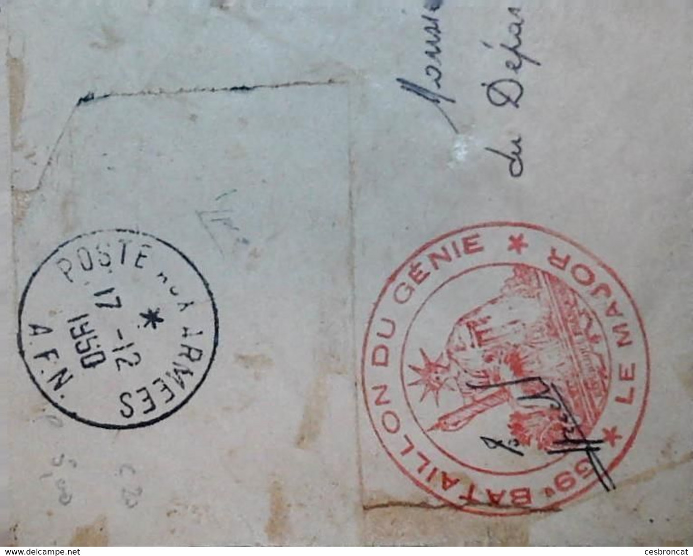 O 13   Lettre Ou Carte Postale En Fm  Fragment - Guerra D'Algeria