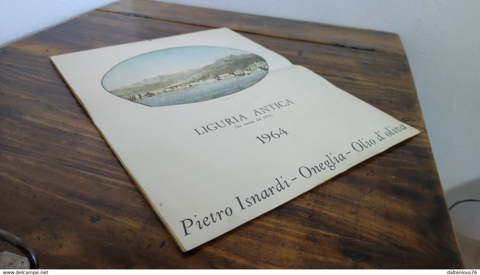 Calendario Da Parete 1964 Olio Pietro Isnardi Oneglia Liguria Antica - Grossformat : 1961-70