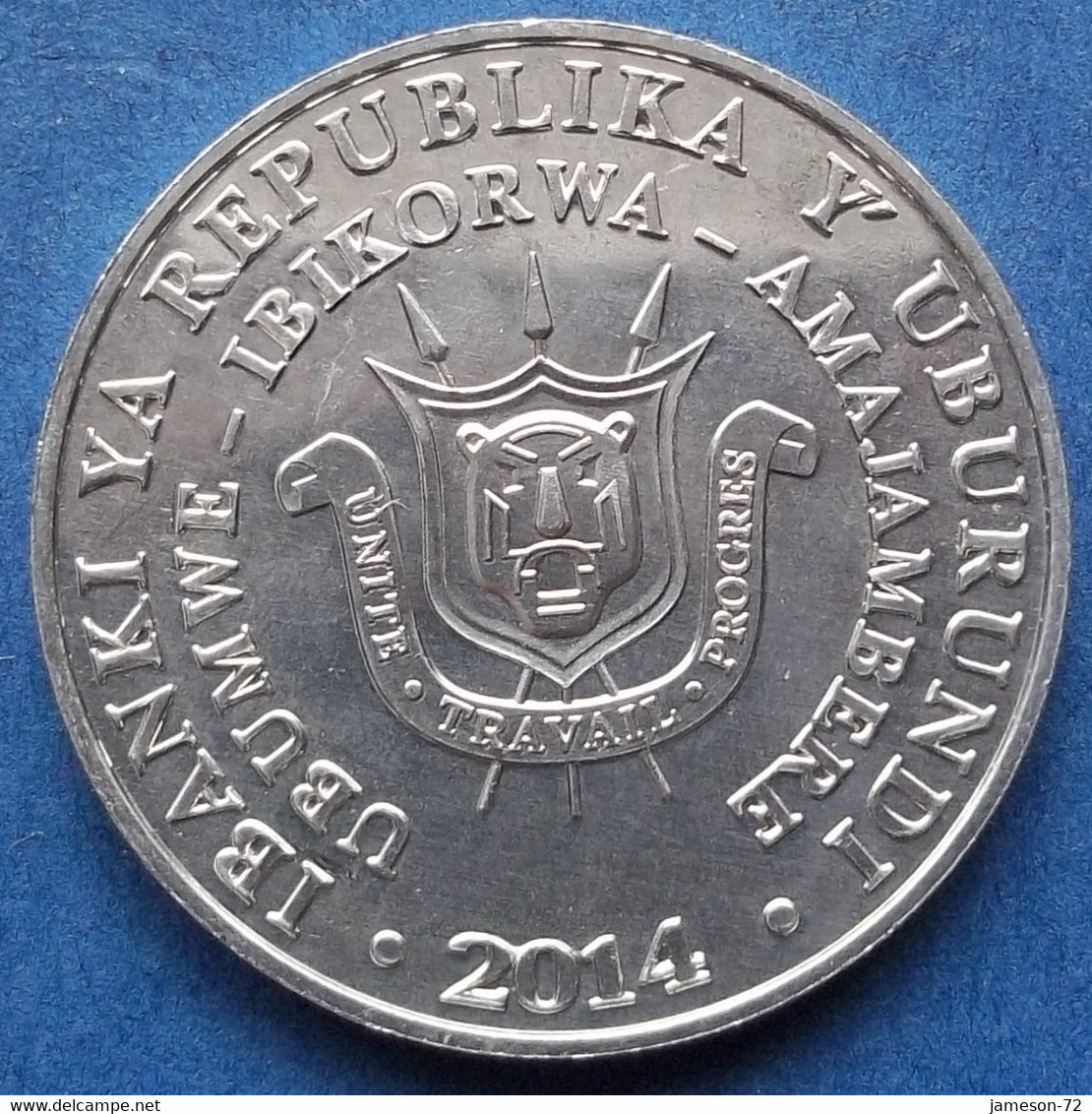 BURUNDI - 5 Francs 2014 "Sarothrura Elegans" KM# 26 Republic (1966) - Edelweiss Coins - Burundi