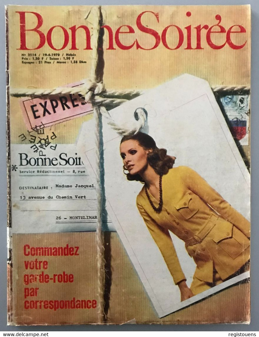 Revue Bonne Soirée N° 2514 - 19/4/1970 - Fashion