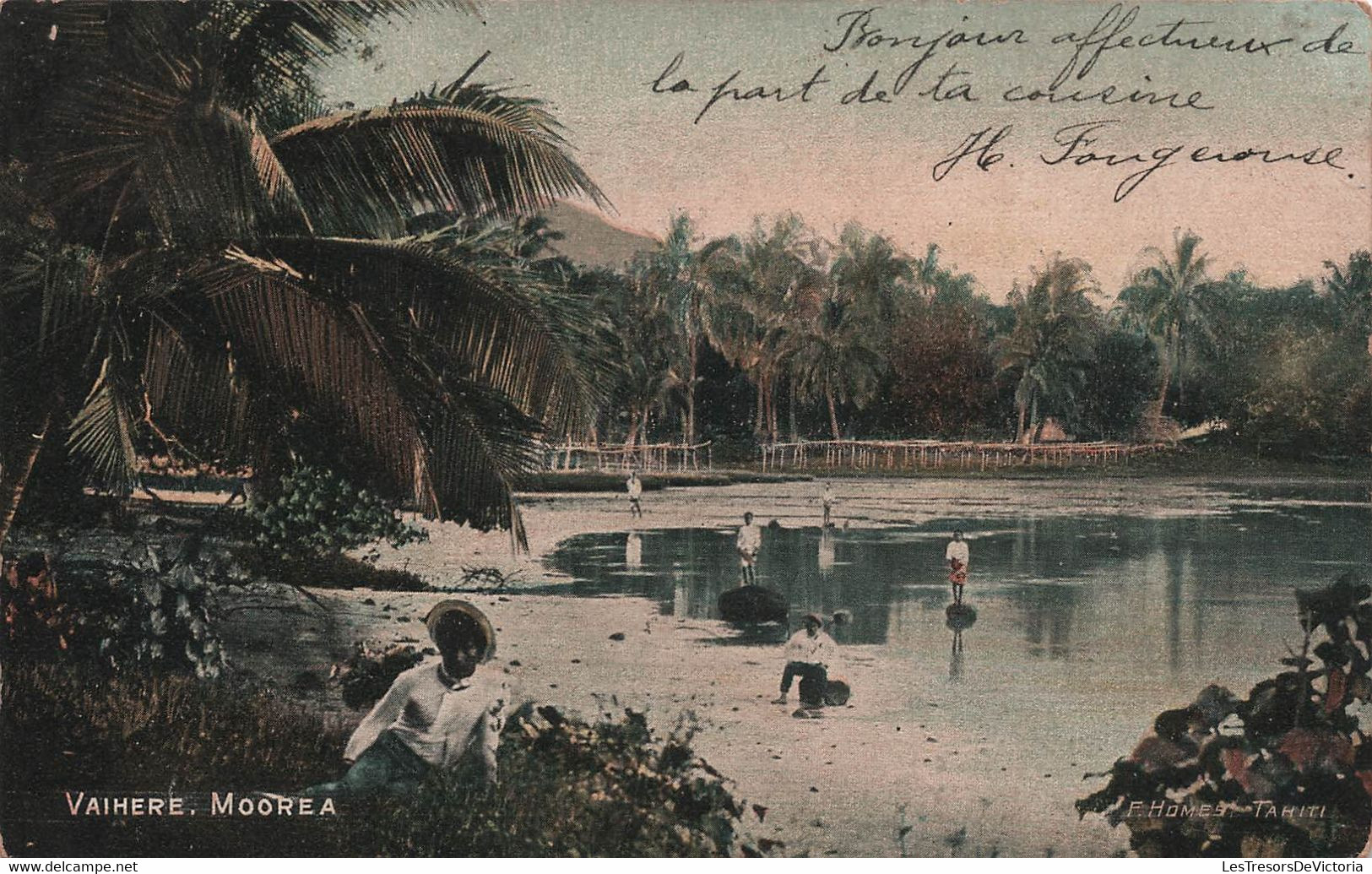 Tahiti - Vaihere Moorea - F Homes - Colorisée - Carte Postale Ancienne - - Tahiti