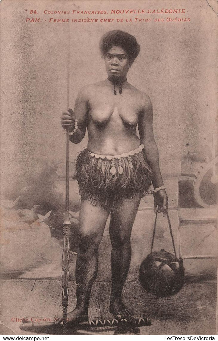 Nouvelle Caledonie - Pam - Femme Indigene Chef De La Tribu Des Ouebias - Carte Postale Ancienne - Neukaledonien